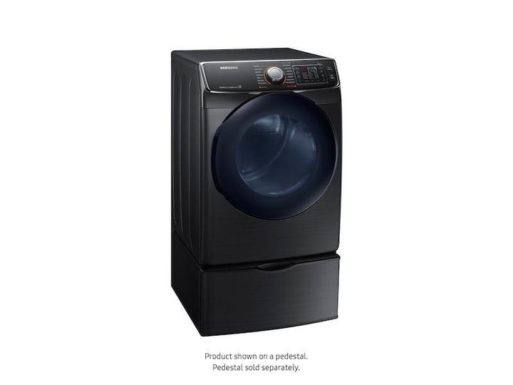 SAMSUNG DV45K6500GV 7.5 cu. ft. Smart Gas Dryer with MultiSteam TM in Black Stainless Steel