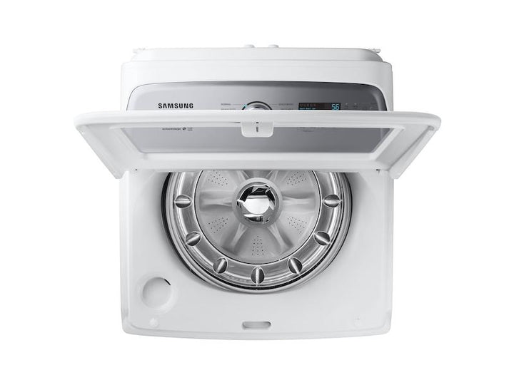 SAMSUNG WA49B5205AW 4.9 cu. ft. Capacity Top Load Washer with ActiveWave TM Agitator and Active WaterJet in White