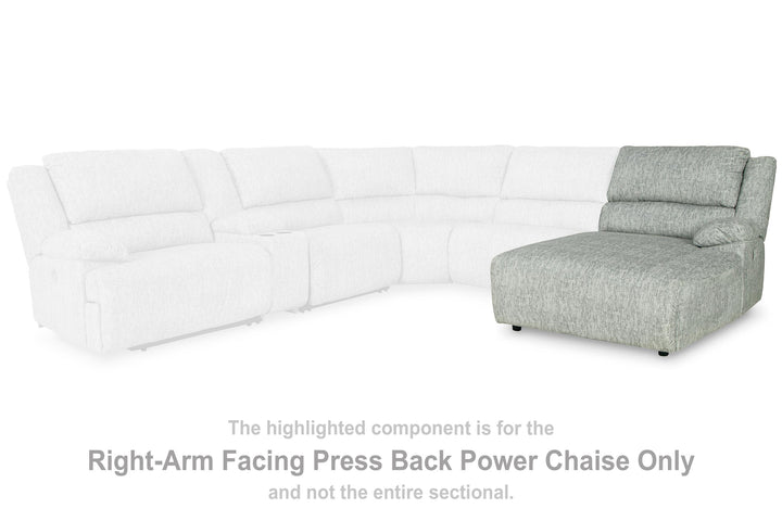 ASHLEY FURNITURE 2930297 Mcclelland Right-arm Facing Power Reclining Back Chaise