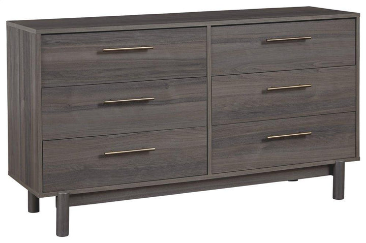 ASHLEY FURNITURE PKG008868 Queen Platform Bed With Dresser and Chest