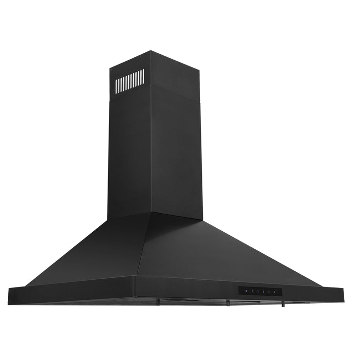 ZLINE KITCHEN AND BATH BSKBN24 ZLINE Convertible Vent Wall Mount Range Hood in Black Stainless Steel Size: 24 Inch