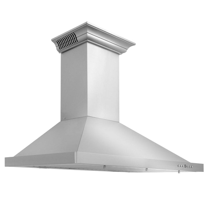 ZLINE KITCHEN AND BATH KBCRNBT24 ZLINE Wall Mount Range Hood in Stainless Steel with Built-in CrownSound R Bluetooth Speakers Size: 24 Inch