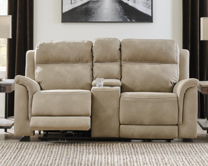 ASHLEY FURNITURE 5930218 Next-gen Durapella Power Reclining Loveseat With Console