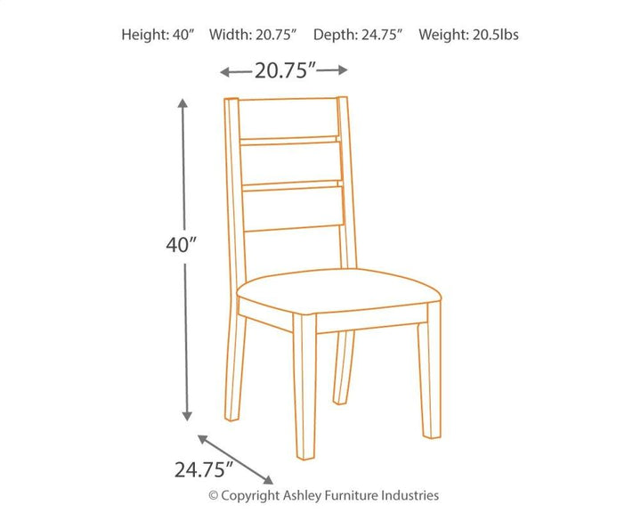 ASHLEY FURNITURE PKG000625 Dining Table and 6 Chairs