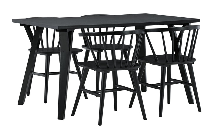 ASHLEY FURNITURE PKG010476 Dining Table and 4 Chairs