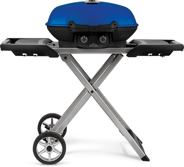NAPOLEON BBQ TQ285XBL1 TravelQ 285X with Scissor Cart , Blue , Propane