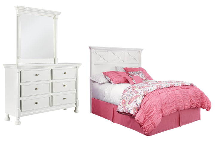 ASHLEY FURNITURE PKG005299 Full Panel Headboard With Mirrored Dresser