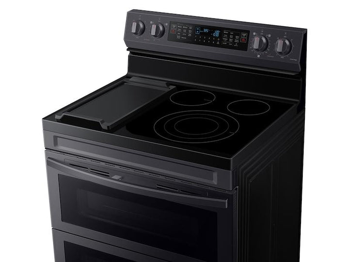 SAMSUNG NE63A6751SG 6.3 cu. ft. Smart Freestanding Electric Range with Flex Duo TM , No-Preheat Air Fry & Griddle in Black Stainless Steel