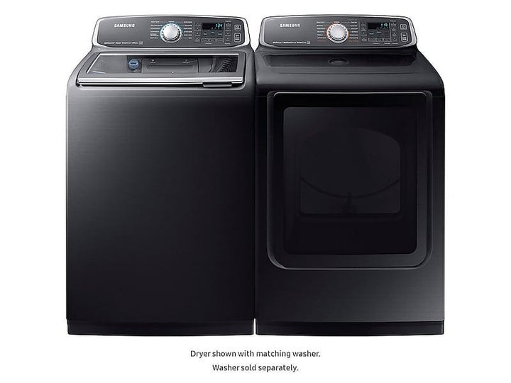 SAMSUNG DVE52M7750V 7.4 cu. ft. Electric Dryer in Black Stainless Steel