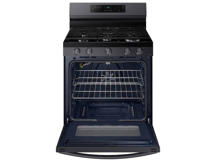 SAMSUNG NX60A6511SG 6.0 cu. ft. Smart Freestanding Gas Range with No-Preheat Air Fry & Convection in Black Stainless Steel