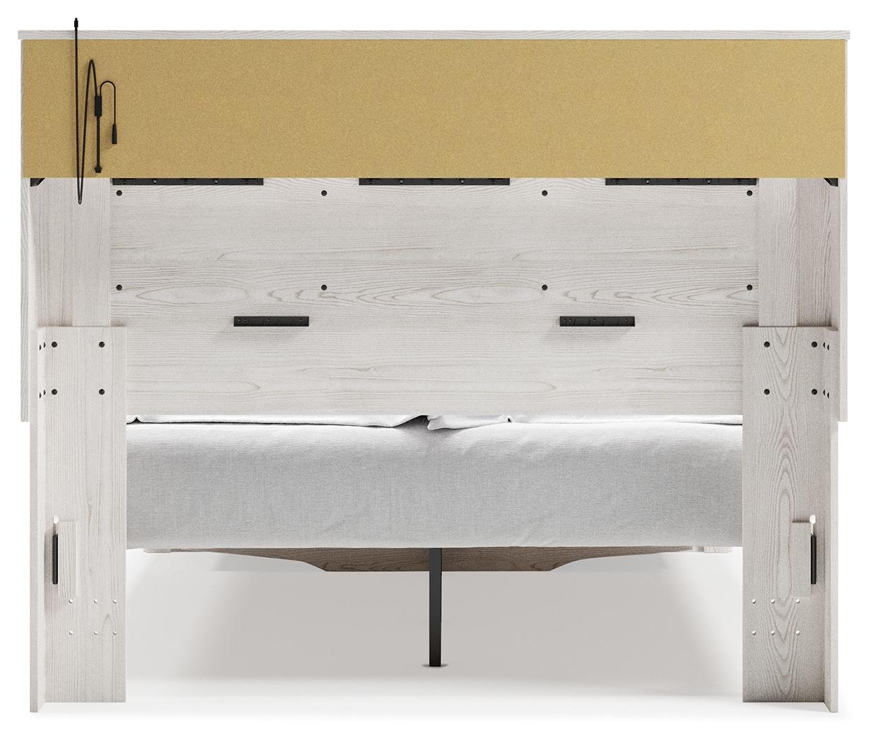 ASHLEY FURNITURE B2640B19 Altyra Queen Upholstered Bookcase Bed With Storage