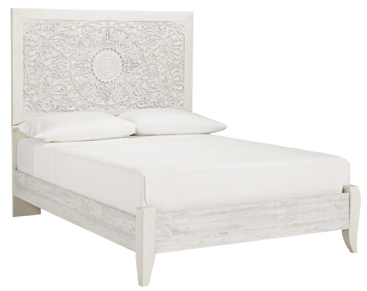 ASHLEY FURNITURE PKG002897 Full Panel Bed With Mirrored Dresser, Chest and 2 Nightstands