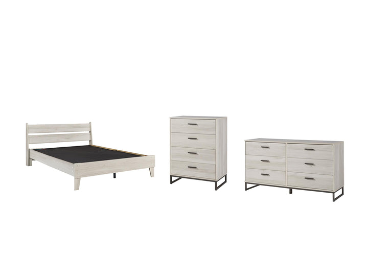 ASHLEY FURNITURE PKG009026 Full Panel Headboard With Dresser and Chest