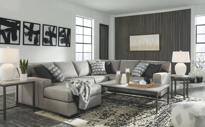 ASHLEY FURNITURE 41902S5 Marsing Nuvella 4-piece Sectional With Chaise