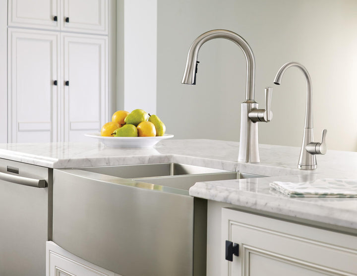 MOEN S5520 Sip Transitional Chrome One-Handle High Arc Beverage Faucet