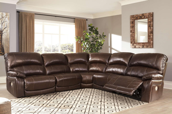 ASHLEY FURNITURE U52402S1 Hallstrung 5-piece Power Reclining Sectional