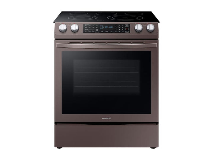 SAMSUNG NE58R9431ST 5.8 cu. ft. Slide-In Electric Range in Tuscan Stainless Steel