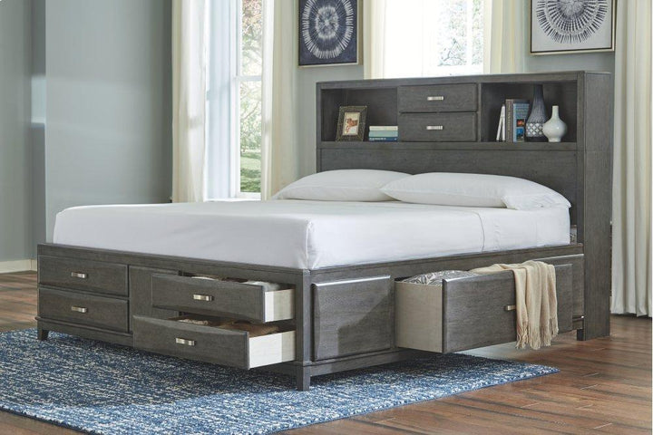 ASHLEY FURNITURE B476B2 Caitbrook Queen Storage Bed With 8 Drawers
