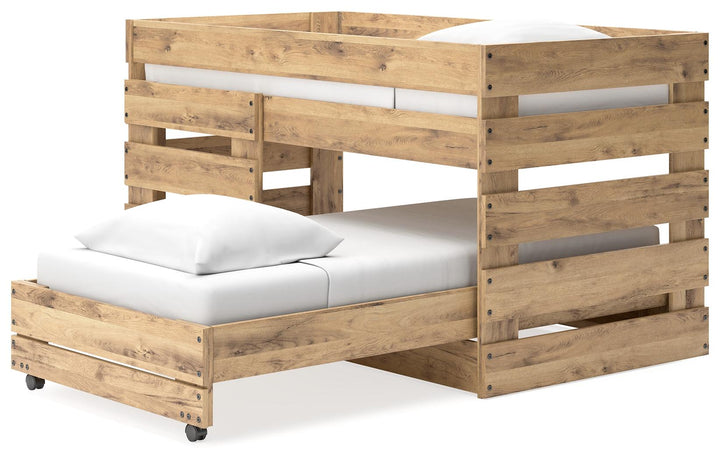 ASHLEY FURNITURE EB2712B5 Larstin Twin Over Twin Loft Bed