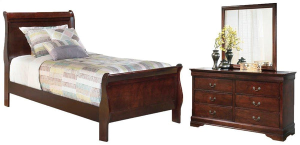 ASHLEY FURNITURE PKG000532 Twin Sleigh Bed With Mirrored Dresser