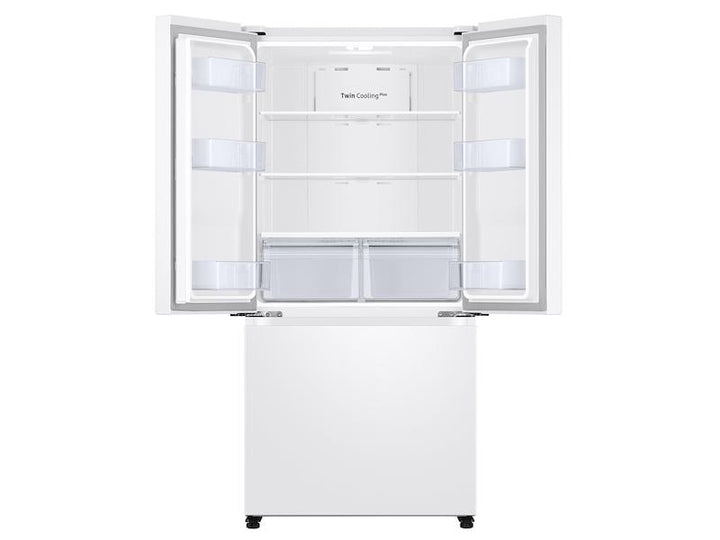 SAMSUNG RF18A5101WW 18 cu. ft. Smart Counter Depth 3-Door French Door Refrigerator in White