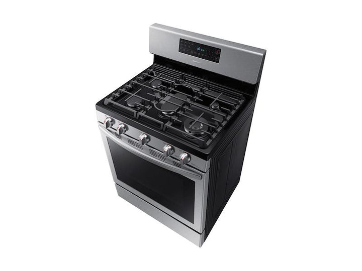 SAMSUNG NX58T7511SS 5.8 cu. ft. Freestanding Gas Range with Air Fry and Convection in Stainless Steel