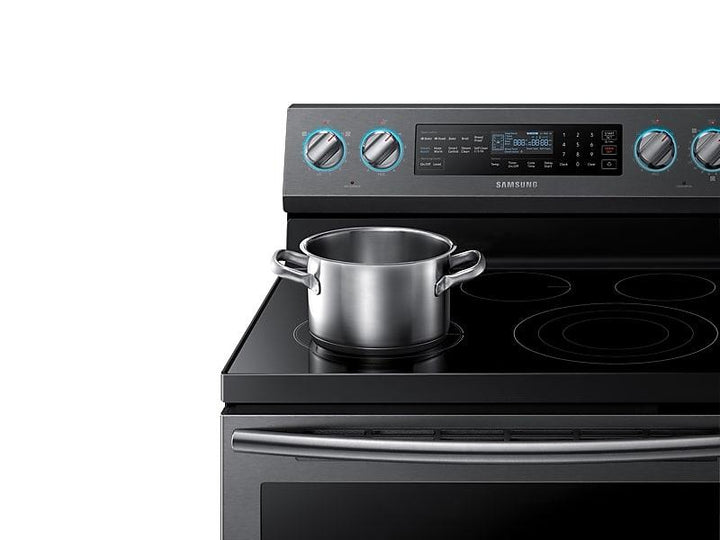 SAMSUNG NE59N6650SG 5.9 cu. ft. Freestanding Electric Range with True Convection & Steam Assist in Black Stainless Steel