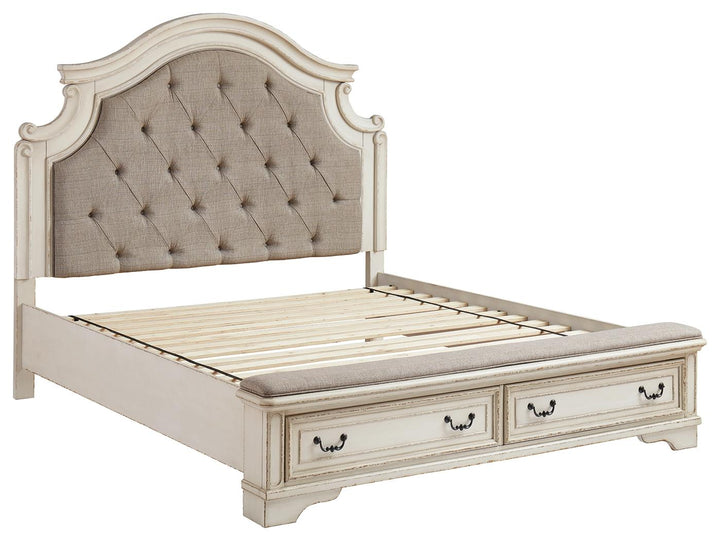 ASHLEY FURNITURE B743B18 Realyn Queen Upholstered Bed
