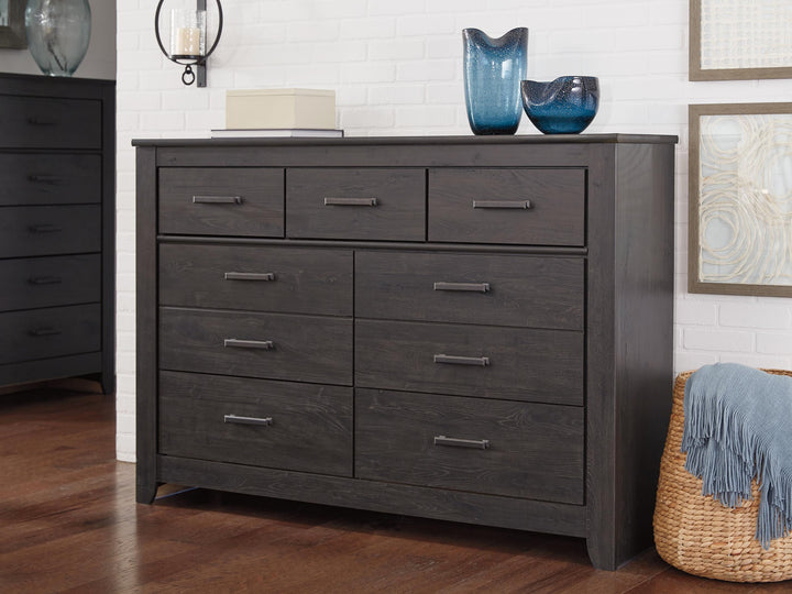 ASHLEY FURNITURE PKG003995 King/california King Panel Headboard With Mirrored Dresser and 2 Nightstands