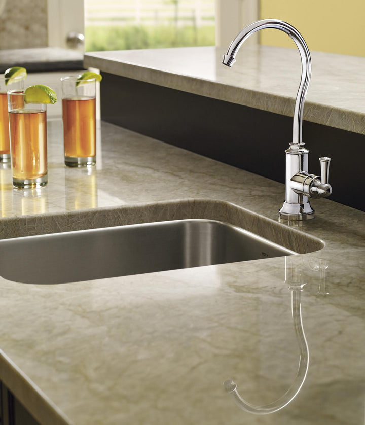 MOEN S5510 Sip Traditional Chrome One-Handle High Arc Beverage Faucet