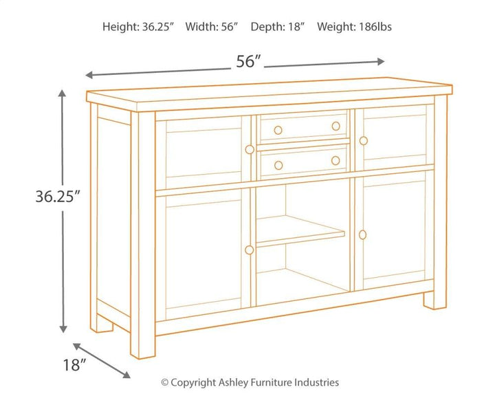 ASHLEY FURNITURE PKG002104 Dining Table and 4 Chairs With Storage