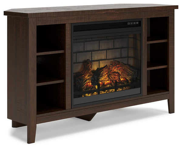 ASHLEY FURNITURE W283W6 Camiburg Corner TV Stand With Electric Fireplace