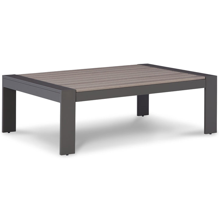 ASHLEY FURNITURE PKG013862 Outdoor Sofa and Loveseat With Coffee Table and 2 End Tables