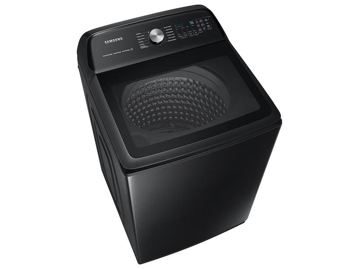 SAMSUNG WA52A5500AV 5.2 cu. ft. Large Capacity Smart Top Load Washer with Super Speed Wash in Brushed Black