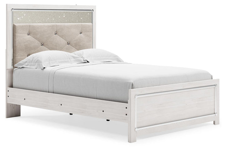 ASHLEY FURNITURE PKG009457 Full Panel Bed With Mirrored Dresser and Chest