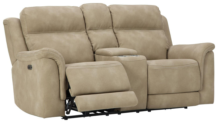 ASHLEY FURNITURE 5930218 Next-gen Durapella Power Reclining Loveseat With Console