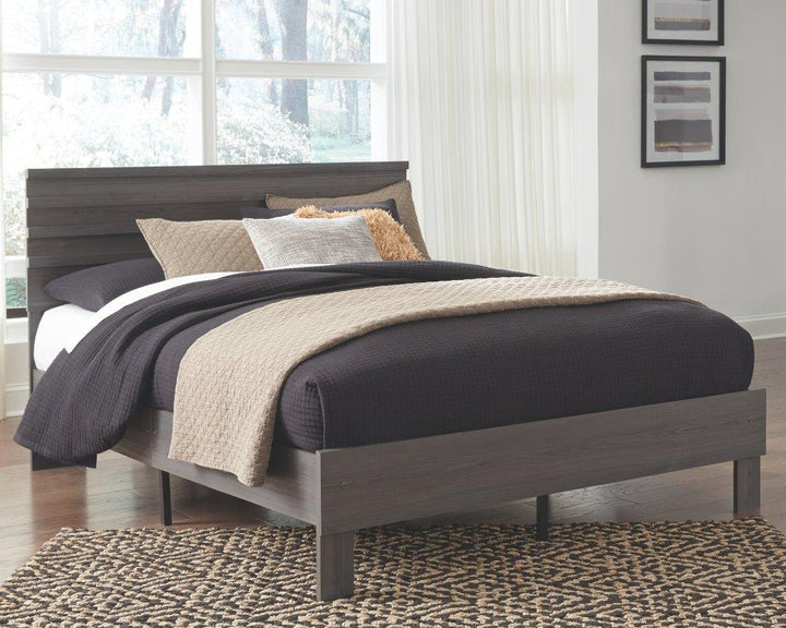 ASHLEY FURNITURE PKG008868 Queen Platform Bed With Dresser and Chest