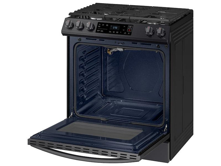 SAMSUNG NX60T8111SG 6.0 cu. ft. Smart Slide-in Gas Range in Black Stainless Steel