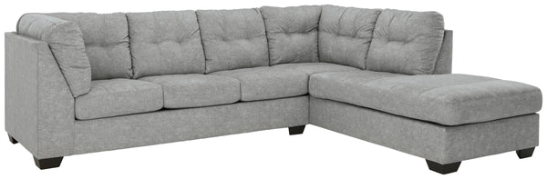 ASHLEY FURNITURE 80804S4 Falkirk 2-piece Sectional With Chaise and Sleeper