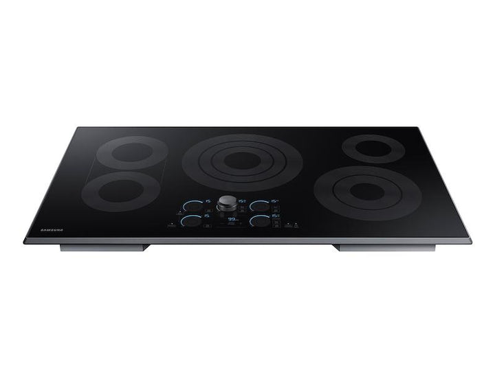 SAMSUNG NZ36K7570RG 36" Smart Electric Cooktop with Sync Elements in Black Stainless Steel