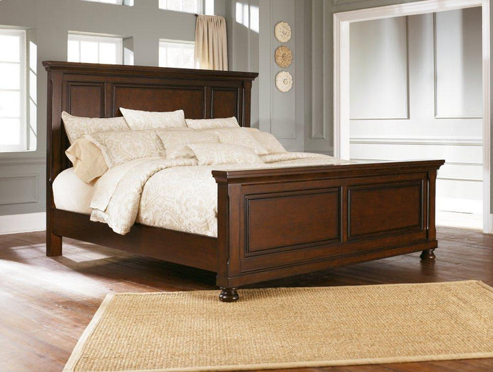 ASHLEY FURNITURE PKG000001 King Panel Bed With Mirrored Dresser