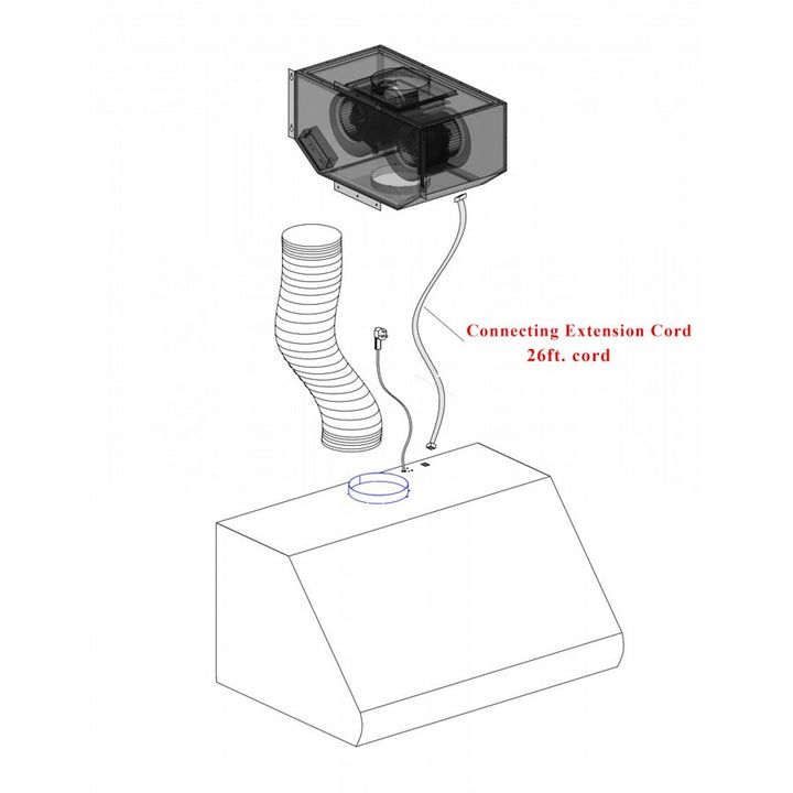 ZLINE KITCHEN AND BATH 698RD40 ZLINE Ducted Remote Blower Range Hood Insert in Stainless Steel Size: 40 Inh