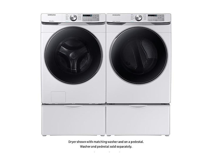 SAMSUNG DVE45R6100W 7.5 cu. ft. Electric Dryer with Steam Sanitize+ in White