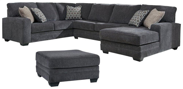 ASHLEY FURNITURE 72600U1 Tracling 3-piece Sectional With Ottoman