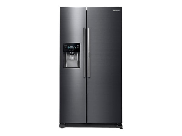 SAMSUNG RH25H5611SG 25 cu. ft. Food ShowCase Side-by-Side Refrigerator with Metal Cooling in Black Stainless Steel