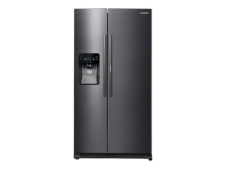 SAMSUNG RH25H5611SG 25 cu. ft. Food ShowCase Side-by-Side Refrigerator with Metal Cooling in Black Stainless Steel