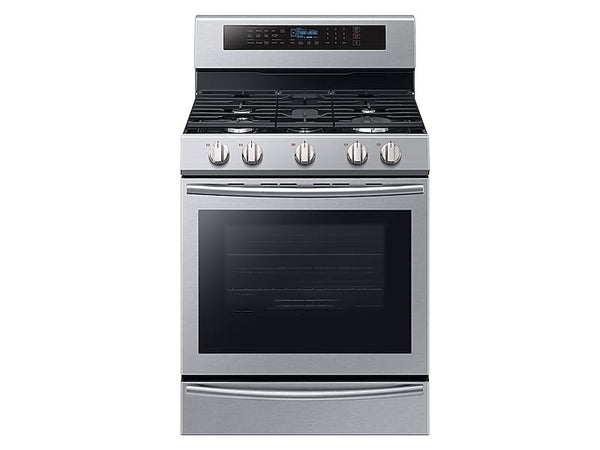 SAMSUNG NX58M6650WS 5.8 cu. ft. Freestanding Gas Range with True Convection and Steam Reheat in Stainless Steel