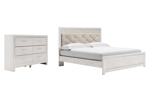 ASHLEY FURNITURE PKG009424 King Panel Bed With Dresser