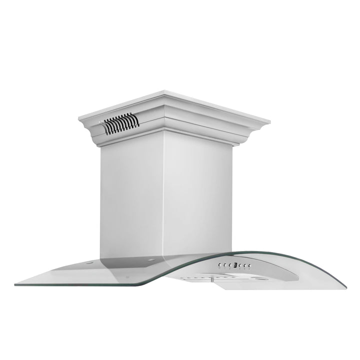 ZLINE KITCHEN AND BATH KN4CRNBT30 ZLINE Wall Mount Range Hood in Stainless Steel with Built-in CrownSound R Bluetooth Speakers Size: 30 Inch