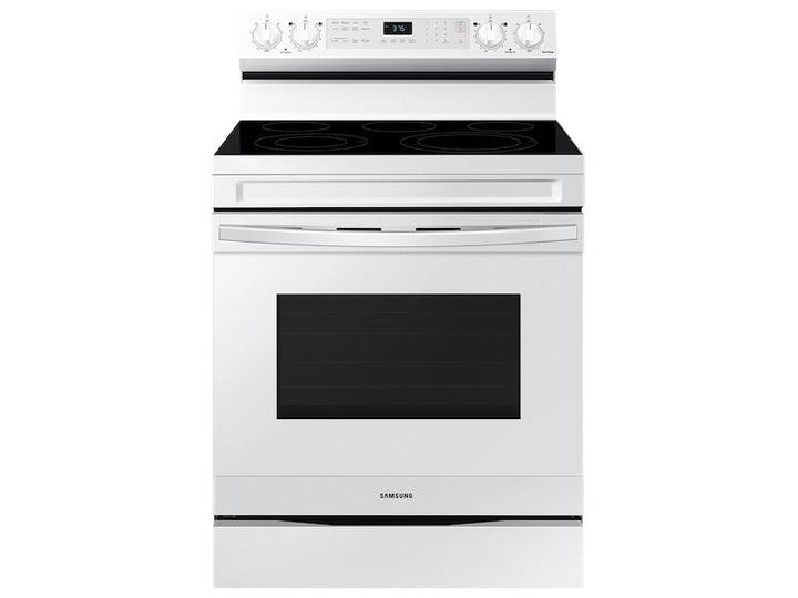 SAMSUNG NE63A6511SW 6.3 cu. ft. Smart Freestanding Electric Range with No-Preheat Air Fry & Convection in White